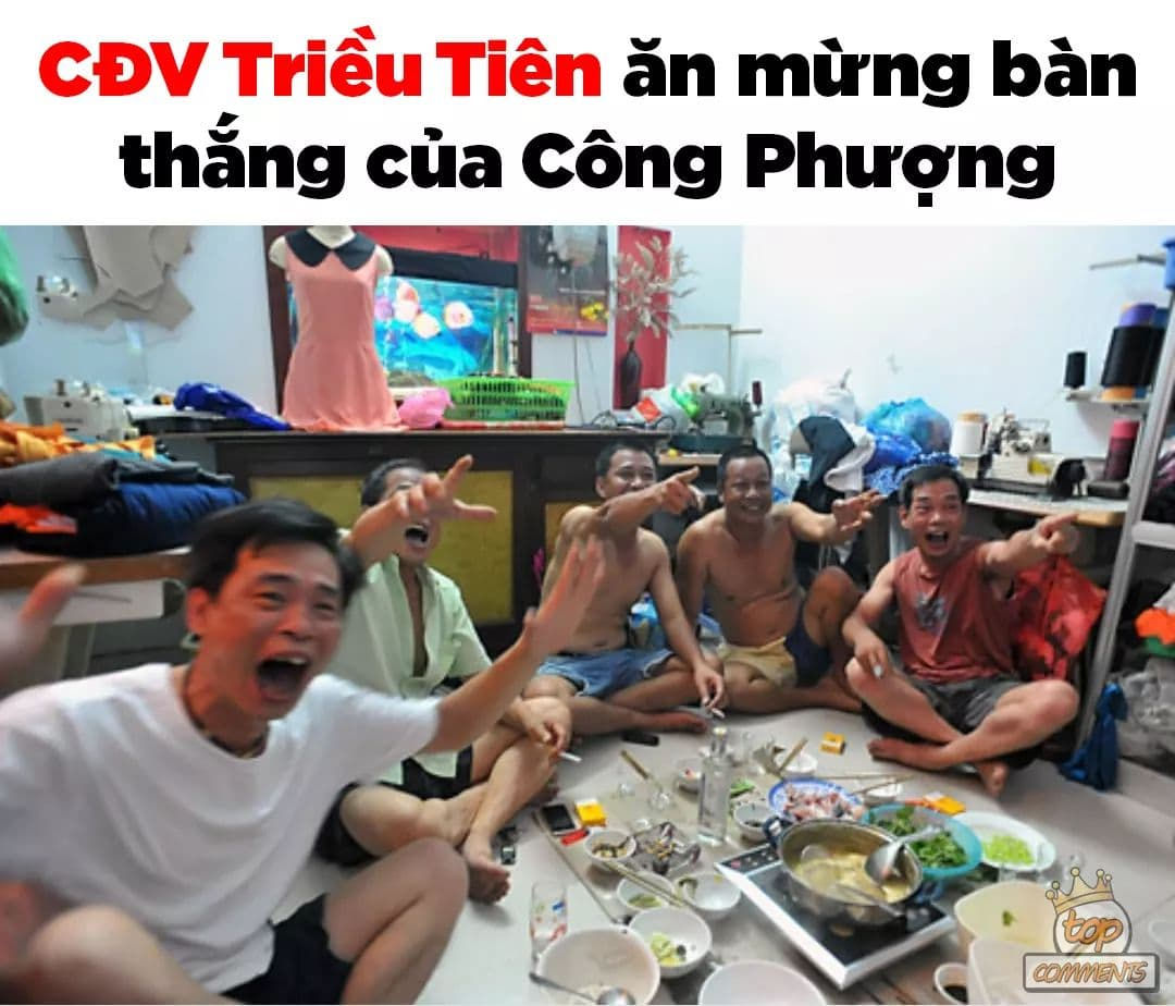 Người bạn thân ăn mừng cho Việt Nam.