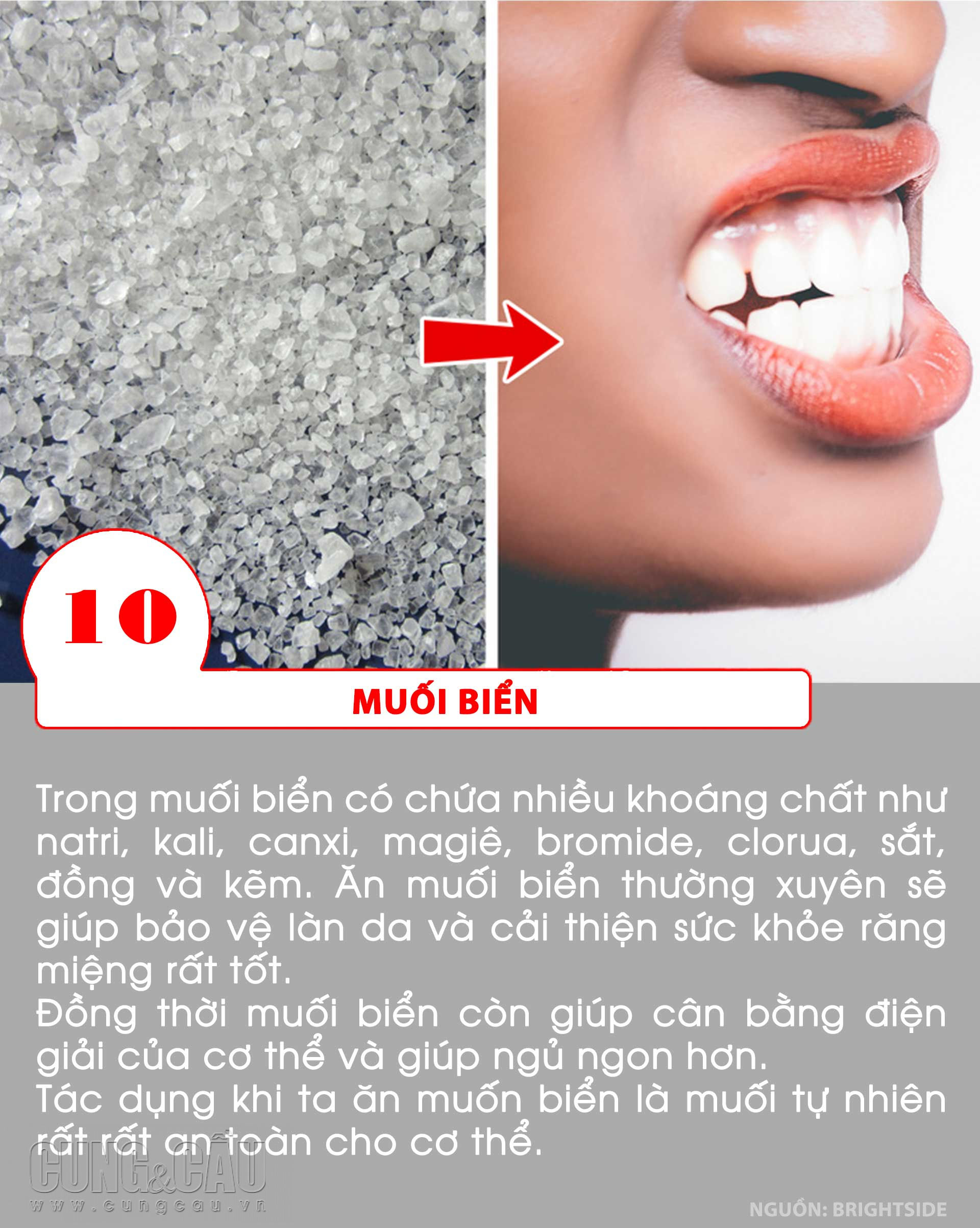 10 công dụng của muối giúp ích cho sức khỏe cơ thể