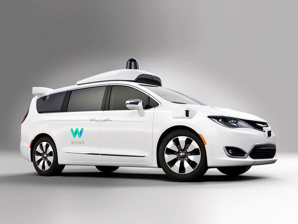 Một mẫu xe tự lái Waymo hướng đến loại hình taxi tự lái.