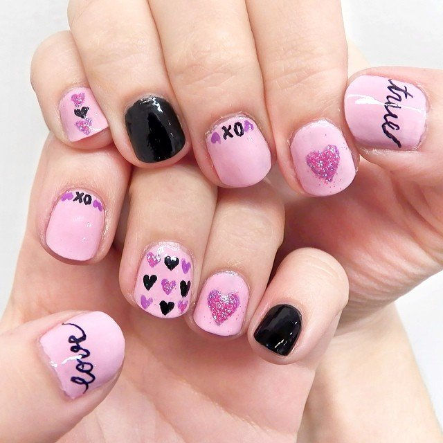 Những mẫu nail trái tim ngọt ngào cho ngày Valentine