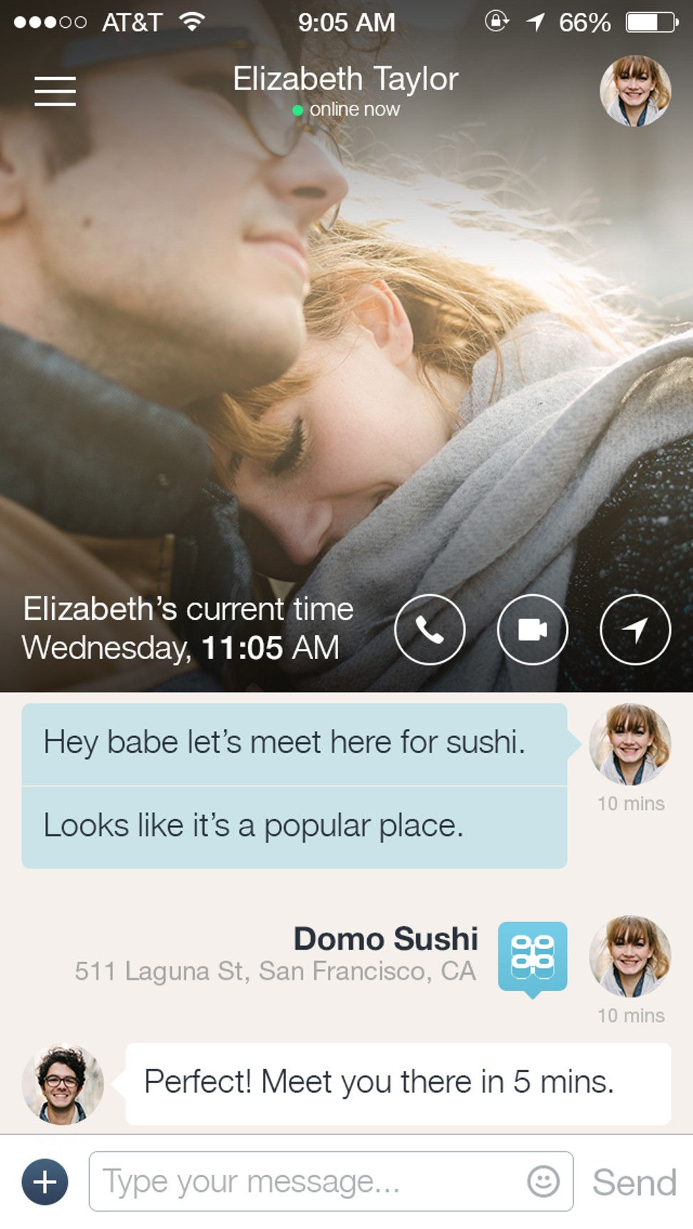 Ứng dụng Couple cho phép những người yêu nhau trao đổi ảnh, video và thực hiện cuộc gọi.