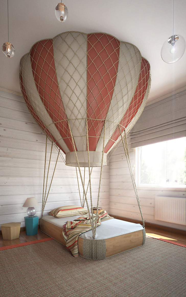 Một chiếc giường khinh khí cầu, cho những giấc mơ phiêu lưu thực sự