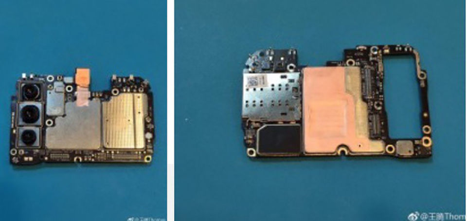 Bo mạch chủ của Mi 9, bao gồm chipset Snapdragon 855 mới, RAM tối đa 8GB và dung lượng lưu trữ 128GB. Tất cả đều được phủ bởi một lớp kim loại tản nhiệt.