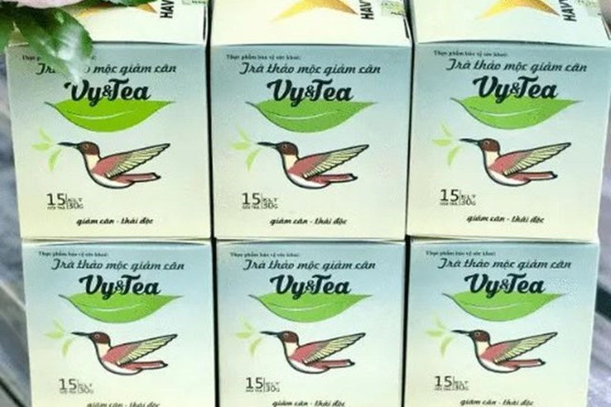 Trà thảo mộc Vy&Tea bị phát hiện chứa chất cấm khi xuất khẩu vào Hàn Quốc.