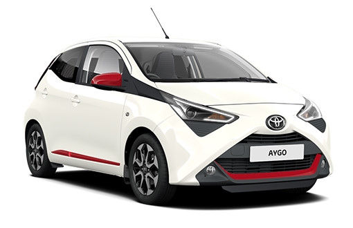         Aygo X-Trend được hãng Toyota tạo nên sự khác biệt ở chi tiết điểm nhấn màu đỏ cho phần dưới cản trước, bậc cửa và cụm gương. Khách hàng có tuỳ chọn khá nhiều về màu của xe như đỏ, xanh lục và bạc.         