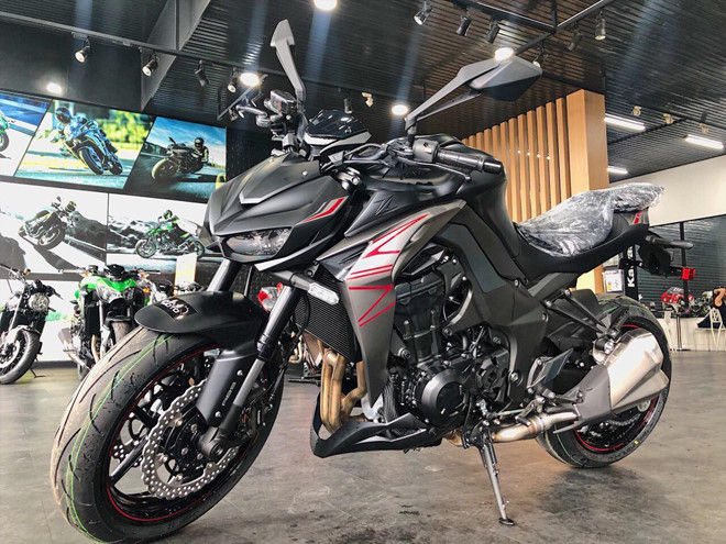 Chiếc Kawasaki Z1000 đời 2019 nằm taị showroom