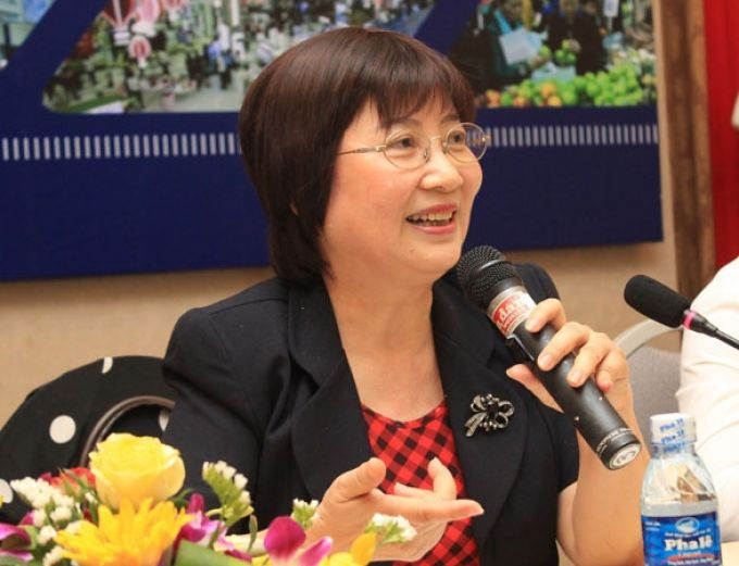 Bà Đinh Thị Mỹ Loan, Chủ tịch Hiệp hội Bán lẻ Việt Nam.
