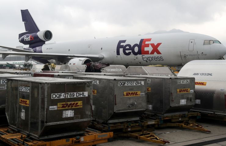 Máy bay vận chuyển hàng của FedEx.