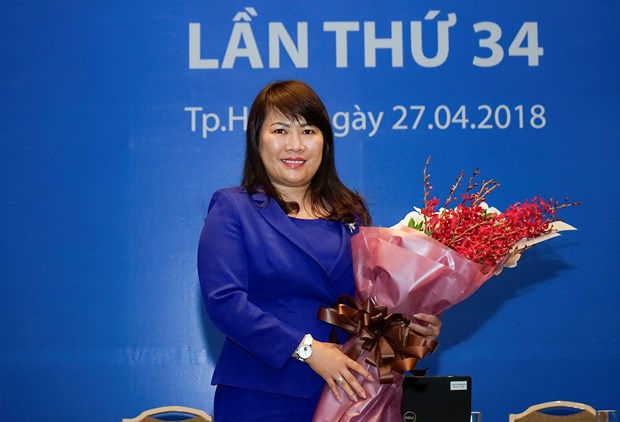 Bà Lương Thị Cẩm Tú, Chủ tịch Hội đồng quản trị đương nhiệm của Eximbank.