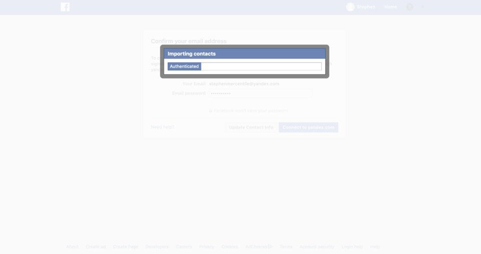 Facebook yêu cầu người dùng cung cấp mật khẩu email khi đăng ký mới  