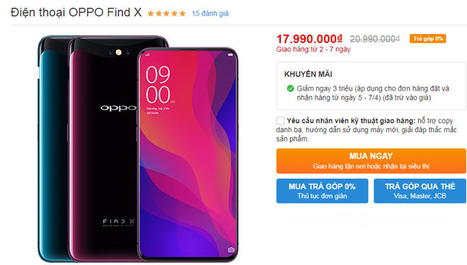 Top smartphone giảm giá “sốc” nhất tháng 04/2019