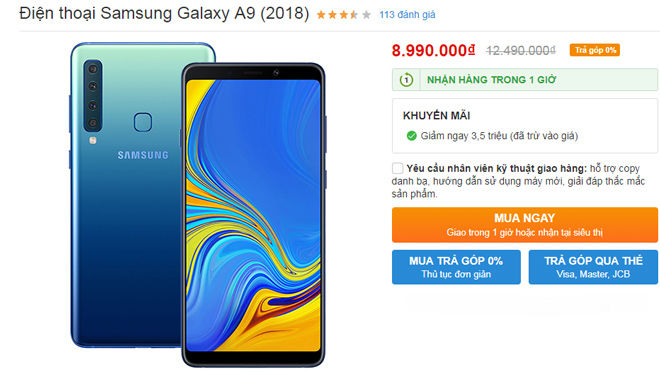 Top smartphone giảm giá “sốc” nhất tháng 04/2019