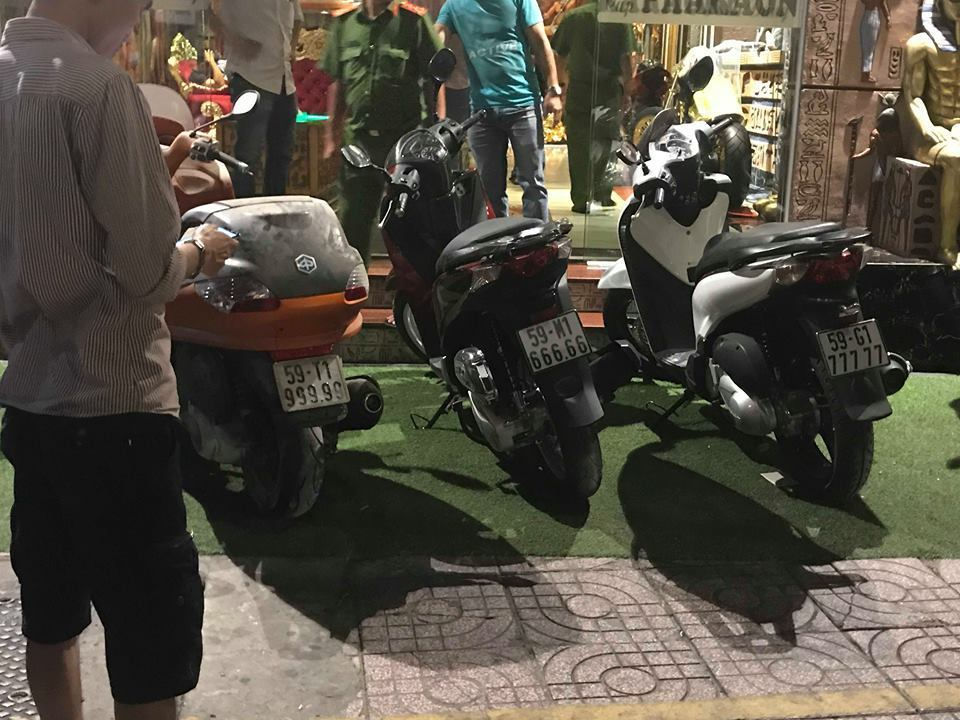   Những xe gắn máy có biển số cực độc của Phúc XO.   