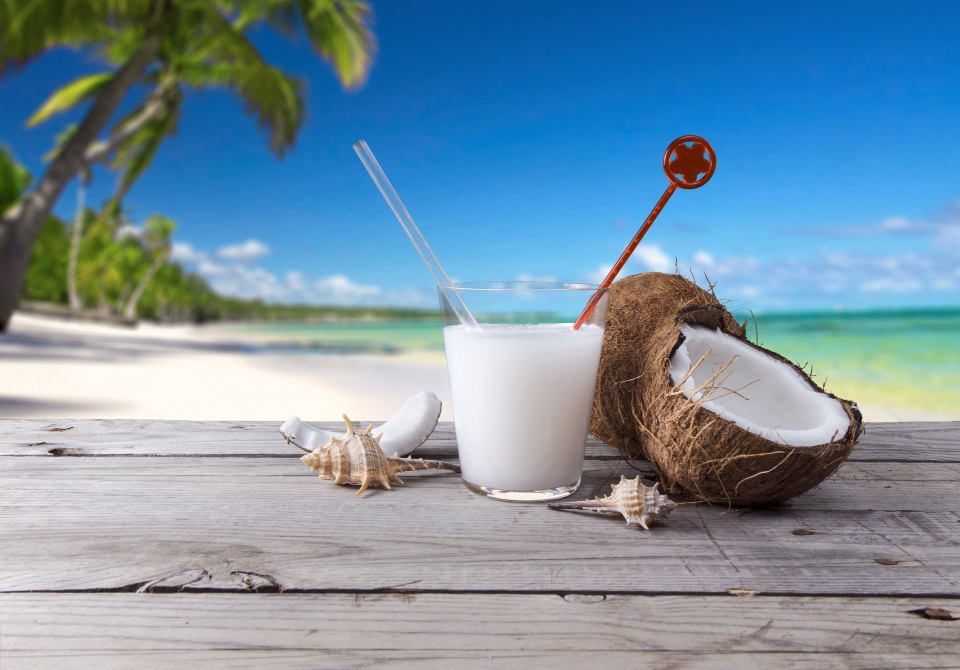 Nước dừa là một thức uống tuyệt vời cho mùa hè 