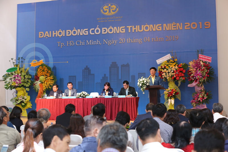 Đại hội đồng cổ đông thường niên Công ty Hoàng Quân 2019 thưa thớt cổ đông tham dự.