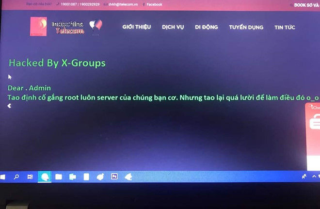   Website của ITelecom bị tấn công trong ngày đầu ra mắt.  