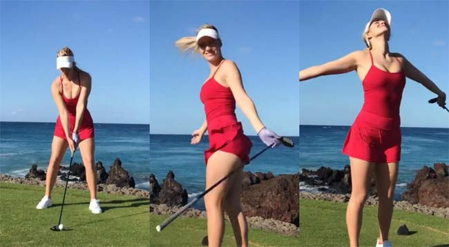  Với phong cách gợi cảm và vô cùng nữ tính, Paige Spiranac từng lọt vào top 100 phụ nữ hot nhất thế giới của Mãim năm 2018.