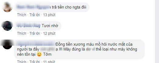   Dân mạng vào Facebook nhục mạ và yêu cầu Thùy Tiên trả tiền cho chủ nợ.  