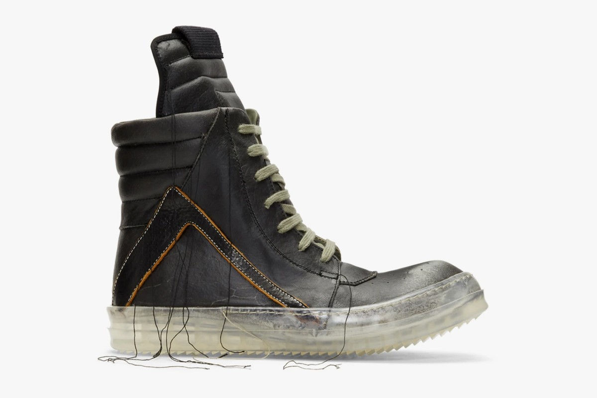 Rick Owens Bluejay Geobasket High-Top Sneakers