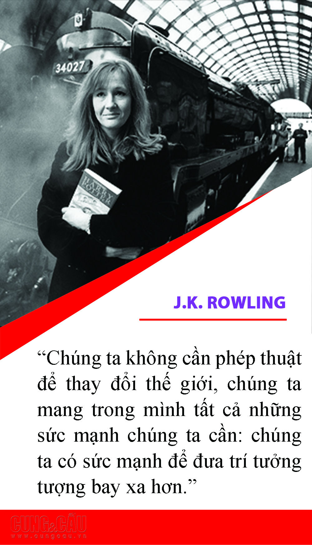 7 câu nói truyền cảm hứng của nhà văn J.K. Rowling, tác giả Harry Potter