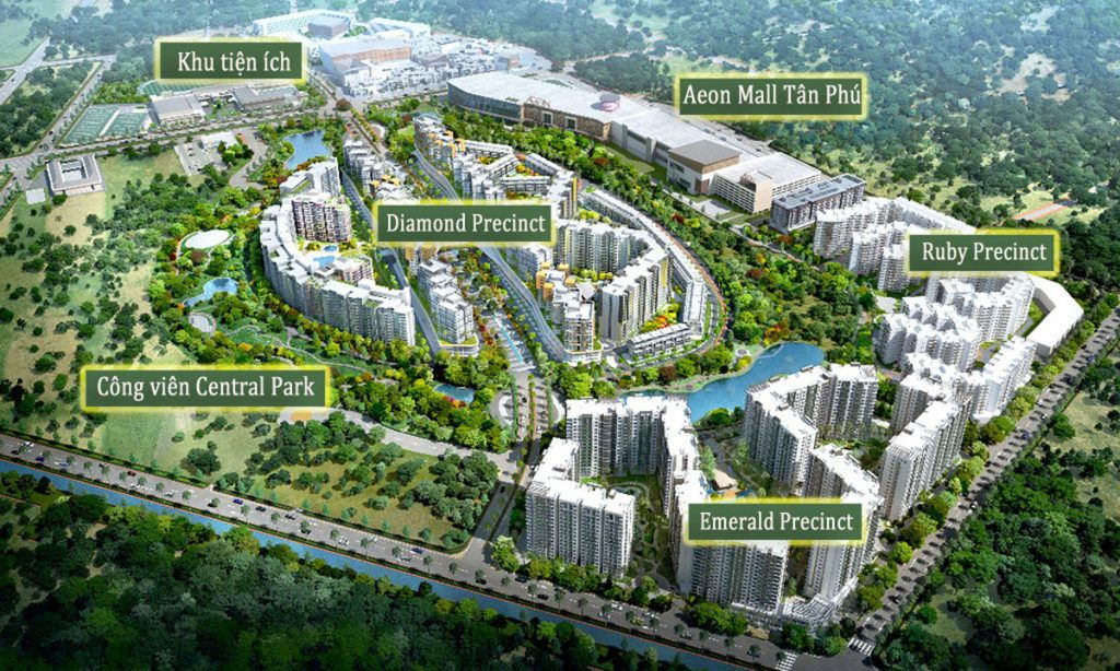 Dự án căn hộ Celadon City của Gamuda Land ở Tân Phú