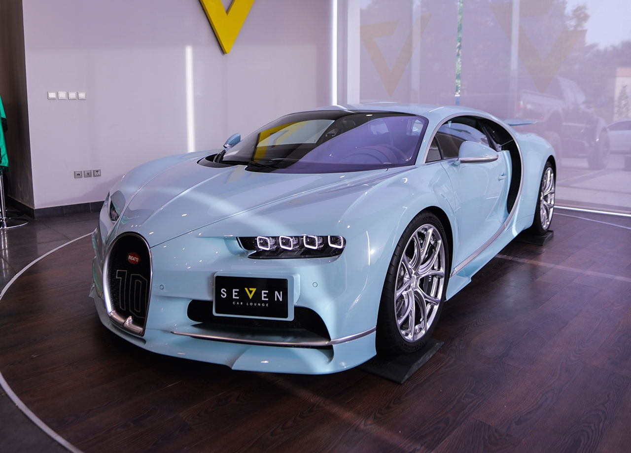  Bugatti Chiron Vainqueur de Coeur độc nhất trên thế giới có màu sơn xanh nhạt