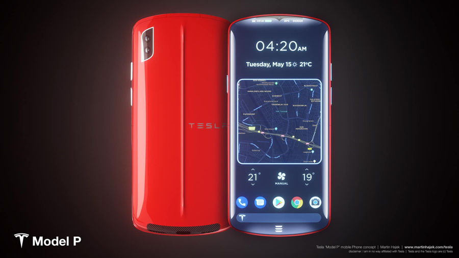 Với concept Tesla smartphone này, tỷ phú Elon Musk có quyết định sản xuất smartphone?