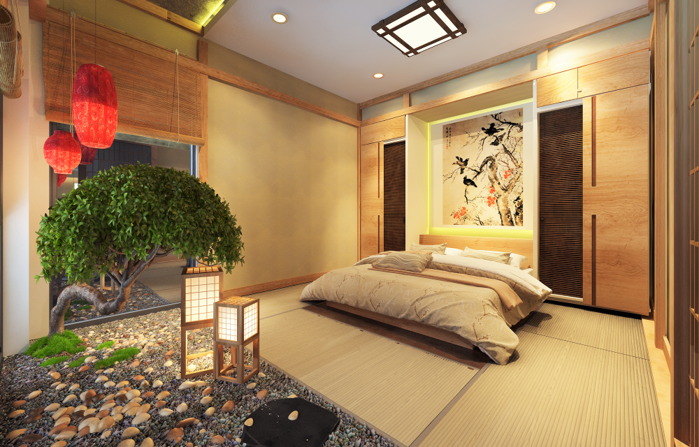 Thiết kế phòng ngủ kiểu Nhật theo nguyên tắc càng tối giản càng đẹp