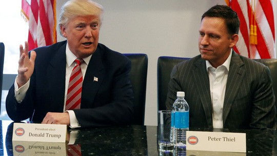  Tỉ phú công nghệ Peter Thiel là thành viên trong đội ngũ chuyển tiếp Nhà Trắng của Tổng thống Donald Trump. Ảnh: Reuters.