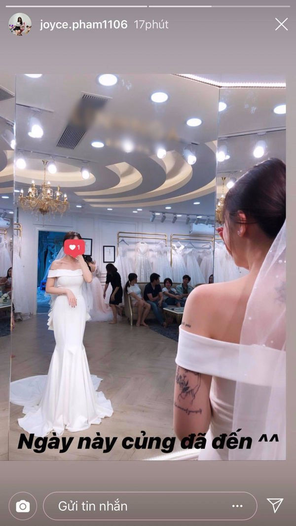 Con gái rượu của Minh Nhựa khoe ảnh chụp váy cưới, dự báo cô nàng lên xe hoa