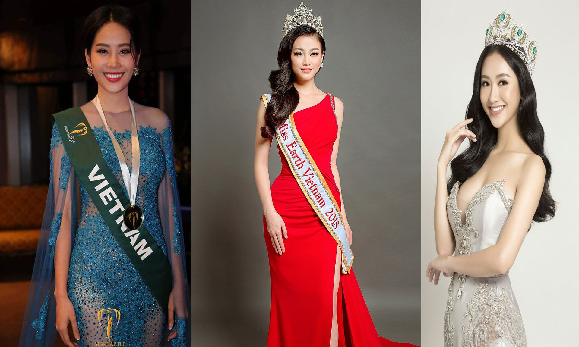 Bộ ba Miss Earth Vietnam Nam Em - Phương Khánh - Hà Thu.