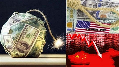   Mĩ và Trung Quốc đều có số nợ lớn gấp nhiều lần GDP quốc gia.  