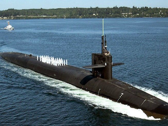 Tàu ngầm hạt nhân của quân đội Mỹ.