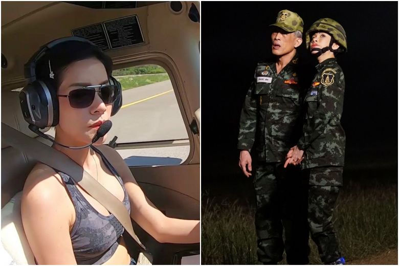 Những hình ảnh thẳng thắn khác thường của Thiếu tướng 34 tuổi Sineenat Wongvajirapakdi, đã được phát hành cùng với tiểu sử chính thức của bà. Ảnh: AFP