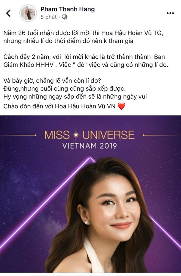 Thanh Hằng cùng NTK Công Trí trở thành 2 giám khảo quyền lực của Miss Universe Vietnam năm nay