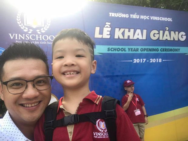 Các nhóc tỳ nhà sao Việt đua nhau xúng xính đến trường dự lễ khai giảng năm học mới