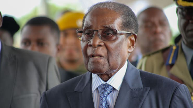 Cựu Tổng thống Mugabe. Ảnh: AFP.