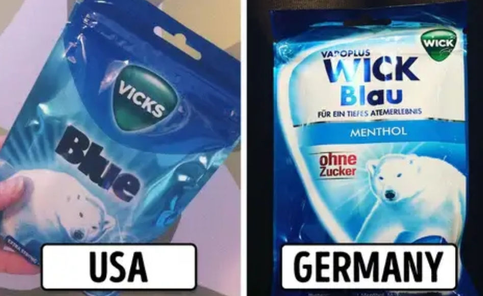 Các công ty buộc phải thay đổi tên thương hiệu của họ do ý nghĩa khác nhau của nó trong ngôn ngữ địa phương. Đây là những gì đã xảy ra với tên Vicks ở các nước nói tiếng Đức. Để tránh các ý nghĩa liên quan đến tình dục có thể có, thương hiệu này đã phải đổi tên thành Wick.
