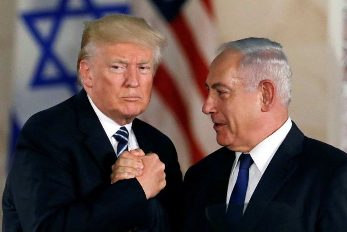 Tổng thống Mỹ Donald Trump gặp Thủ tướng Israel Benjamin Netanyahu hồi đầu năm nay. (Ảnh: Reuters)