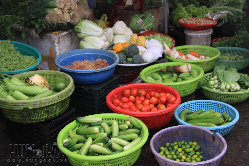 Cải xanh, cải ngọt tăng từ 5.000 đến 7.000 đồng/kg, giá bán ở chợ từ 20.000 - 27.000 kg; hành lá tăng 10.000 đồng và giá bán khoảng 35.000 đồng/kg…