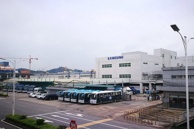   Nhà máy Huệ Châu từng là cơ sở sản xuất smartphone lớn nhất của Samsung tại Trung Quốc. Ảnh: SCMP.  