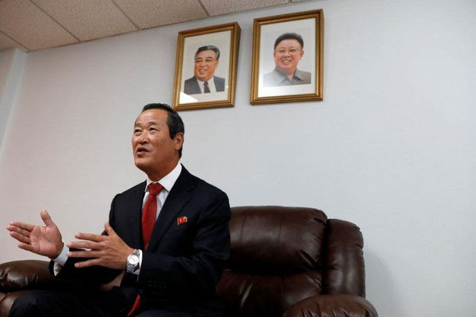 Đại sứ Triều Tiên tại LHQ Kim Song. Ảnh: Reuters.