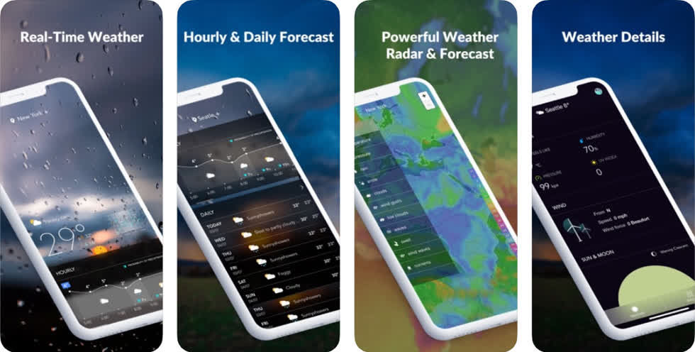   Ứng dụng này sẽ cập nhật những thông tin về thời tiết chính xác cho người dùng. Đồng thời, phần mềm cũng cung cấp khả năng dự báo thời tiết trong 10 ngày tiếp theo với độ chính xác cao.  