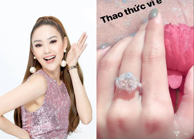 Nhẫn kim cương cùng vòng tay đắt giá của Minh Hằng.