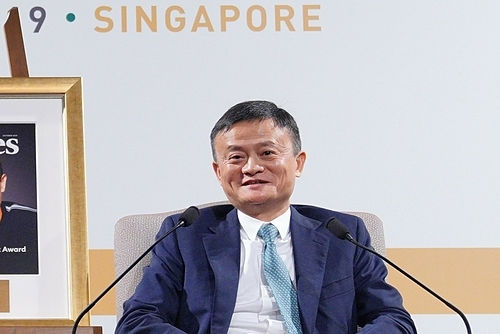 Jack Ma trong sự kiện hôm thứ ba của Forbes. Ảnh: Forbes CEO Conference 2019.
