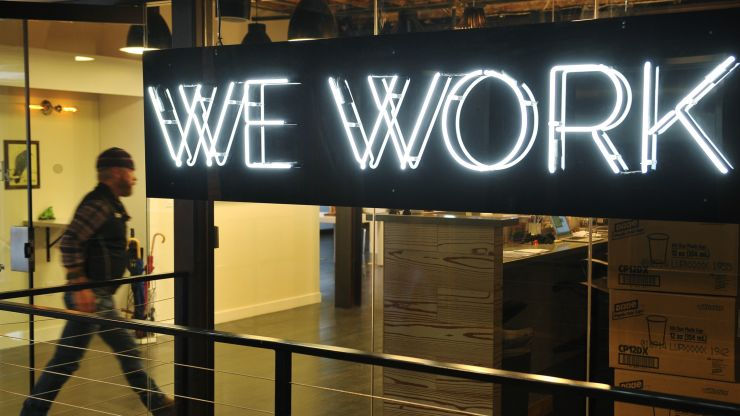 Một văn phòng WeWork ở New York - Ảnh: Bloomberg.
