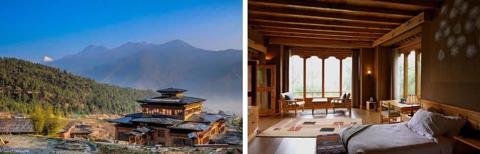   Naksel Boutique Hotel & Spa là khu resort đẳng cấp ở Paro, thành phố duy nhất ở Bhutan có sân bay quốc tế. Ảnh: Hostel.  