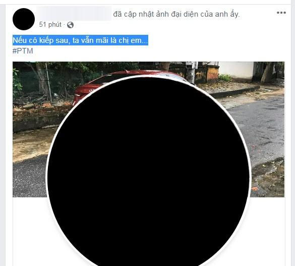  Phạm Mạnh Cường để tang chị gái trên Facebook. 