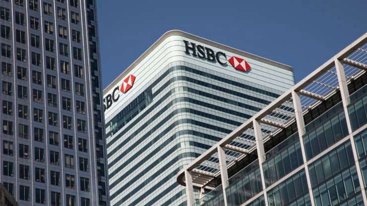 Toà nhà HSBC tại khu tài chính Canary Wharf ở London, Anh. Ảnh: CNBC.