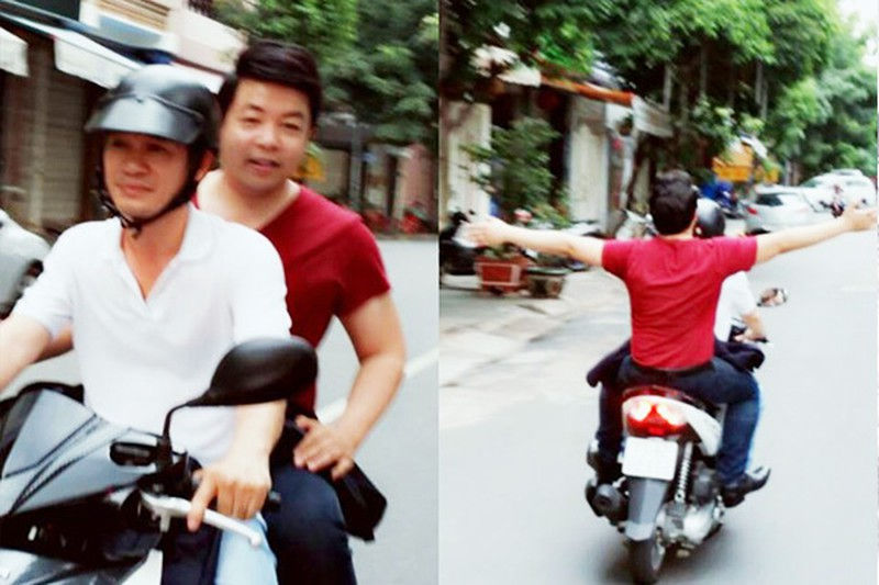 Quang Lê không đội mũ bảo hiểm khi lưu thông trên đường. Hành vi của nam ca sĩ ngoài vi phạm pháp luật còn cho thấy nhận thức kém về hành vi nơi công cộng. 